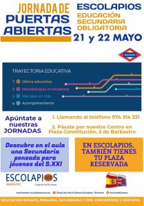JORNADAS DE PUERTAS ABIERTAS ESO