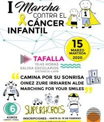 I Marcha contra el Cáncer en Tafalla 15 de marzo 2020