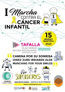 I Marcha contra el Cáncer en Tafalla 15 de marzo 2020
