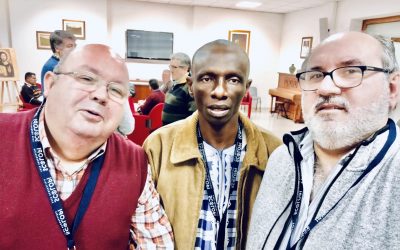 Encuentros para religiosos «Edades intermedias». Bienvenida a Jean de Dieu Ehemba.