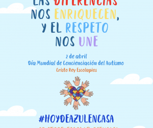 Cristo Rey-Escolapios de azul en casa