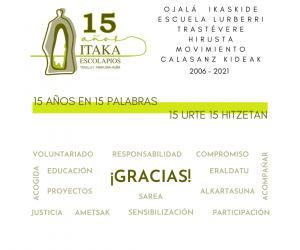 Hoy cumplimos 15 años de andadura en Navarra