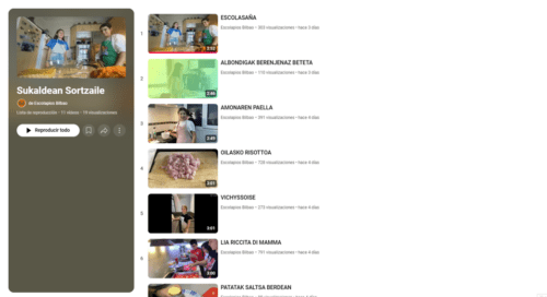 Sukaldean Sortzaile en 1º ESO
