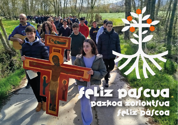 Feliz Pascua / Pazkoa zoriontsua / Feliz Páscoa